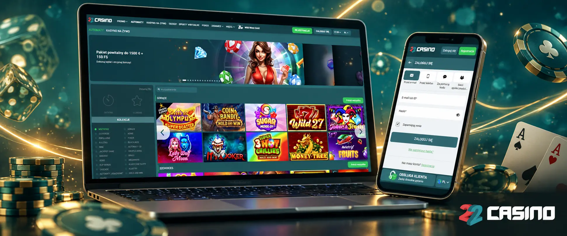 Metody płatności i waluty w 22Casino